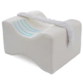 thumbnail image 7 of Orthopedic Memory Foam Knee Pillow w/ Leg Strap - Ergonomic Leg Support Wedge, Lumbar & Spine Alignment for Side Sleepers & Pain Relief - Washable Soft Cover, 7 of 7