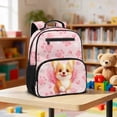 thumbnail image 2 of Jeiento Cute Corgi 13.5 Inch Toddler Backpack, Polyester Preschool School Bag with Front Zipper Pockets, Lightweight Bookbag for Boys Girls Daycare Outdoor Activities, Pink, 2 of 7