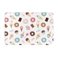 thumbnail image 2 of Front Door Mat Indoor Outdoor Outside Entrance - 16*24in Washable Cartoon Donut Ice Cream Candy Thin Bathroom Rugs Fit Under Door, Bath Rugs for Bathroom, Kitchen Rugs Mats for Floor, 2 of 6