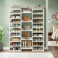 thumbnail image 6 of Tribesigns 14-Tier Shoe Rack, 59 in. White Shoe Shelf with 22 Open Cubbies, 46 Pairs Wide Entryway Shoe Organizer Shoe Storage Cabinet for Entryway, Living Room, Bedroom, 6 of 8