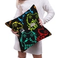 thumbnail image 6 of Bingfone Play Game Start Linen Throw Pillow Covers Cushion Case Pocket Button Vintage Farmhouse Pillowcase for Sofa Couch Bed 18"x18", 6 of 9