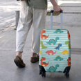 thumbnail image 3 of Blue Stripes Dinosaurs Pattern Luggage Cover Fashion Suitcase Cover Baggage Covers Fit 25-28 Inch Luggage (Go Travel), 3 of 5