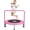 Pink, variant on RAVS Toddler Trampoline Foldable Thick Safety Pad Adjustable Foam Handle Black 36 Inch