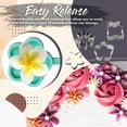 thumbnail image 3 of Naturegr 2Pcs/Set Fondant Mold Silicone Embossing Mold Flower Shape DIY Cookie Cutter, 3 of 8