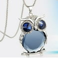 thumbnail image 3 of Jewelry Korean Cute Crystal Owl Pendant Necklace Vintage Long Necklaces Mother's Day Birthday Anniversary Gifts for Mom Of The Day, 3 of 5