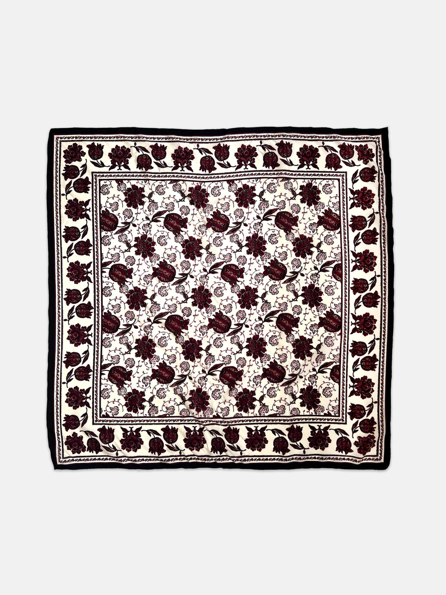 Scenario Women's Printed Square Scarf, Beige