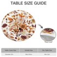 thumbnail image 2 of Water-resistant polyester round tablecloth with elastic edge, suitable for 44-52 inch diameter tables, big size, 2 of 3