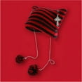 thumbnail image 3 of SikaFu Cat Ear Beanie Y2K Striped Crochet Hats Vintage Grunge Accessories Slouchy Beanies for Women, 3 of 7