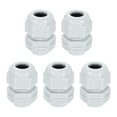 thumbnail image 1 of 5Pack G 3/8" Pasacables de Nylon, Grommet Ajustable Impermeable, Gris, 1 of 6