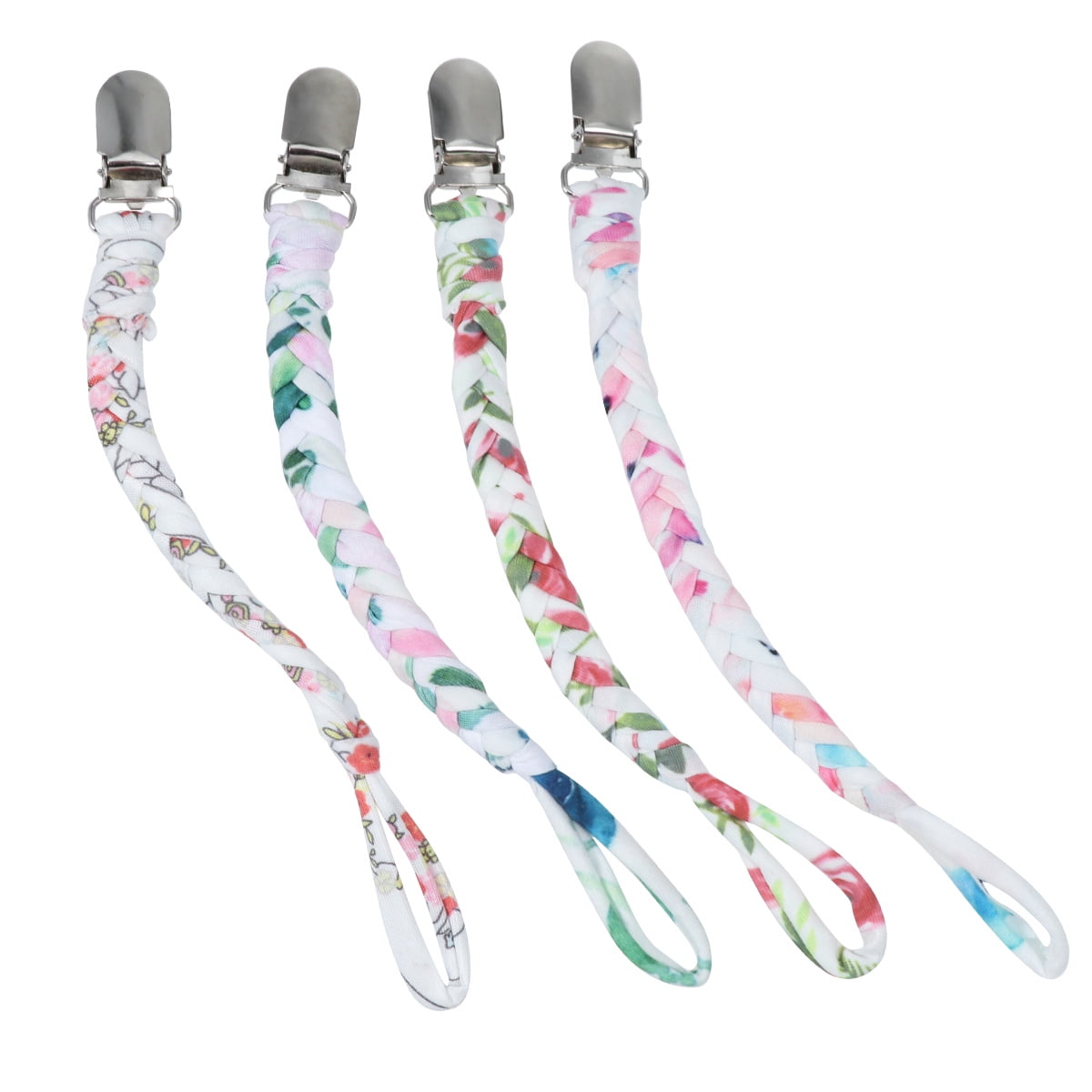 NUOLUX Pacifier Clips Clip Chain Strap Baby Soother Infant Braided