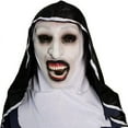 thumbnail image 1 of Máscara de monja aterradora, disfraz de conjuración, máscaras de látex para adultos, disfraces de monja espeluznantes, disfraces de Halloween, películas de terror, juegos de rol, a Regalo de navidad, 1 of 6