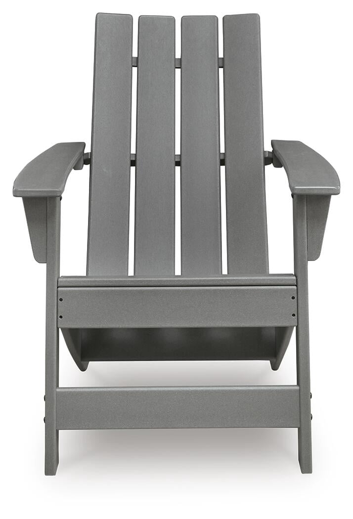 Signature Design by Ashley Lone View Bay Adirondack Chair, Outdoor Patio Chair, Gray MEGA-TUFF™ HDPE