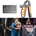 thumbnail image 3 of Agarre de 5-100 kg de fuerza electrónica entrenador de mano ajustable naranja naranja, 3 of 4