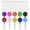 Assorted, variant on MUKA 50 Pack Solid Color Retracting Badge Reel with Vertical Style Clear ID Card Holders Sets