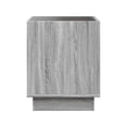 thumbnail image 4 of Mesa auxiliar cuadrada gris Haifa con luz LED decorativa efecto infinito para sala o recamara, 4 of 7