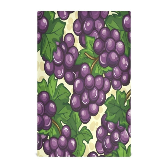 Kitchen Towel 28x18 Inches x1，Plate Towel, Decorative Towel, Napkin, Tea Towel Tea Towels For Kitchen Dish Cloths & Dish Towels Dark Purple Grape