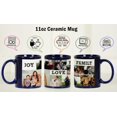thumbnail image 3 of Printtoo PersonalizedPhotoCollage CoffeeMugJoy Love Family Custom Picture Ceramic CupDishwasher & Microwave Safe- 11 Oz -Blue, 3 of 6