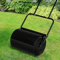 Ktaxon 19.5in Lawn Roller Iron Cylindrical Garden North America Black