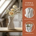 thumbnail image 2 of Unique Bargains Geometric Plastic Container Flower Vase White 3.4" x 2.6" x 6.5", 2 of 6