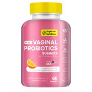 SupaLab Nutrition 19-in-1 Vaginal Probiotics Gummies for Women, 60 Billion CFU, with Cranberry Extract & D-Mannose, Orange Flavor, 60 Count