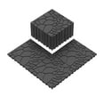 thumbnail image 2 of 12" Stone Texture Interlocking Patio Deck Tiles (44pcs), 2 of 9