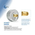 thumbnail image 3 of CARBO Instruments 2- 1/2" Pressure Gauge, Chrome Plated Steel Case, Dry, 0-30 psi/kPa, Back Mount 1/4" NPT, 3 of 6