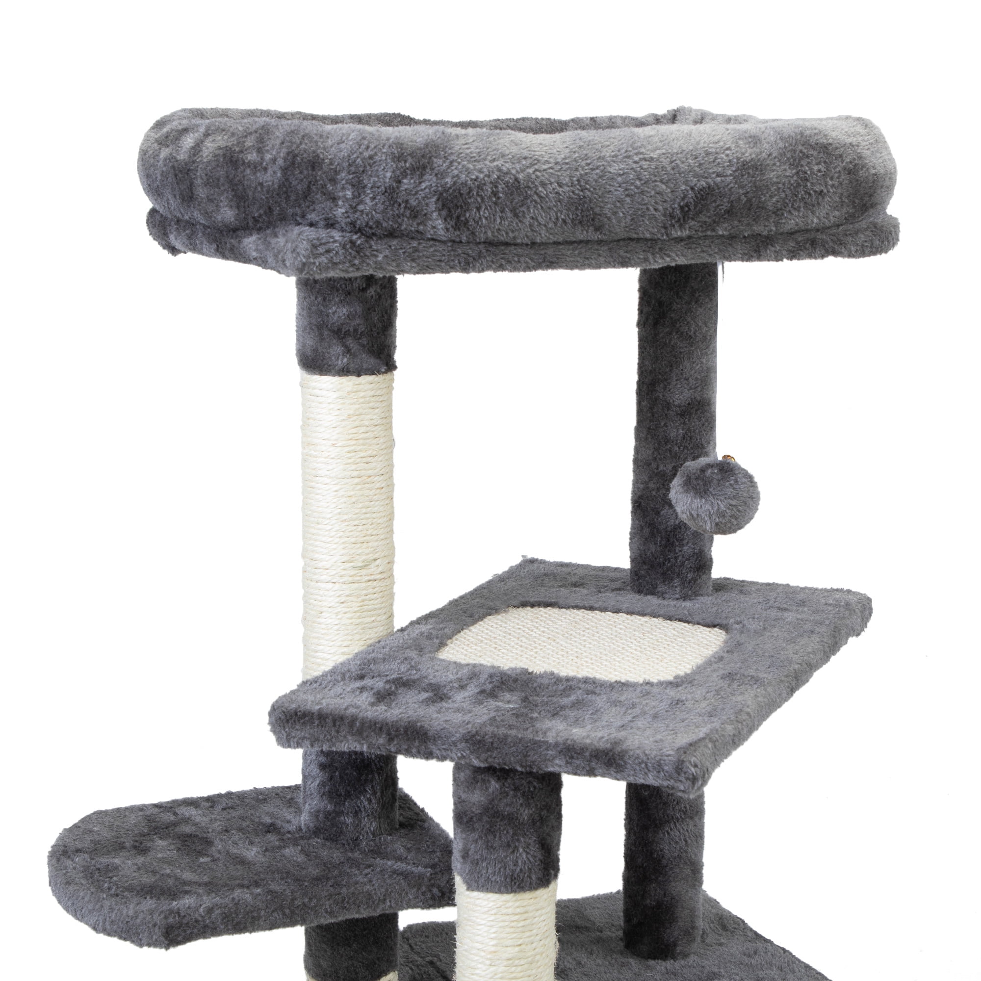 Kepooman Cat Tree Cat Tower Cat Condo Sisal Scratching Posts with Jump Platform Cat Furniture Activity Center Play House, Light Gray Kepooman Cat Tree Cat Tower Cat Condo Sisal Scratching Posts with Jump Platform Cat Furniture Activity Center Play House, Light Gray