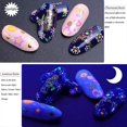 thumbnail image 3 of 24 hojas de pegatinas fluorescentes para decoración de uñas, autoadhesivas 3D con diseño de mariposas, flores, amor y frutas, herramientas de decoración DIY, accesorios para mujeres y niños., 3 of 5