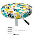 thumbnail image 4 of Uemuo Cute tractor and vehicle Pattern Round Bar Stool Seat Covers Washable Stool Cushion Slipcover Elastic Bar Chair Covers-13 inch, 4 of 7