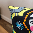 thumbnail image 2 of RMU Frida Kahlo Embroidered Boho Pillow Cover, Mexican Floral Decorative Throw Cushion Cover, 2 of 5