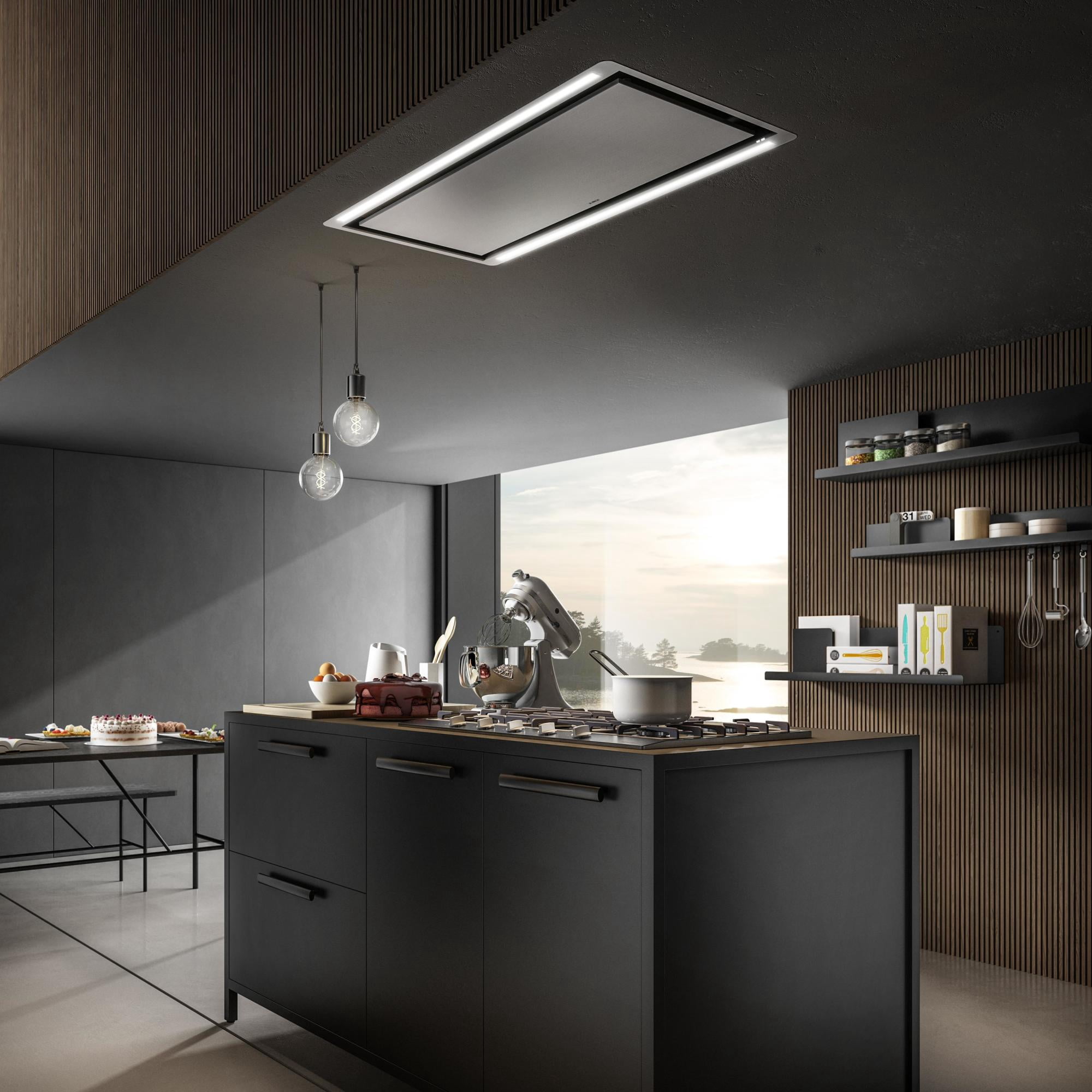 Elica Ehl640 Hilight Series 600 Cfm 40" Wide Island Range Hood - White