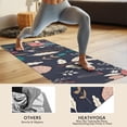 thumbnail image 4 of Pioneer Flower Floral Print Pattern Hot Yoga Mat Towel Non Slip for Hot Yoga - Quick-Drying Yoga Mat Cover with 4 Corner Pockets with Travel Bag - Hot Yoga Towel Non Slip 70"x26", 4 of 6