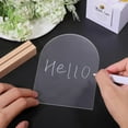 thumbnail image 4 of 12 Set Acrylic Table Place Cards with Wood Base Arch 100x20x151mm, 4 of 8