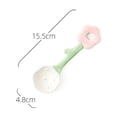 thumbnail image 2 of Cuchara de sopa redonda de cerámica de 4 piezas for niñas, cucharas for niños con mango corto, cucharas pequeñas de cerámica for postre o juego de sopa, coloridas, 2 of 6
