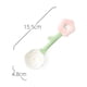 thumbnail image 2 of Cuchara de sopa redonda de cerámica de 4 piezas for niñas, cucharas for niños con mango corto, cucharas pequeñas de cerámica for postre o juego de sopa, coloridas, 2 of 6