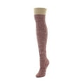 thumbnail image 2 of MeMoi Marled Rib Over the Knee Socks - Womens - Female, One Size, Taupe, 2 of 3