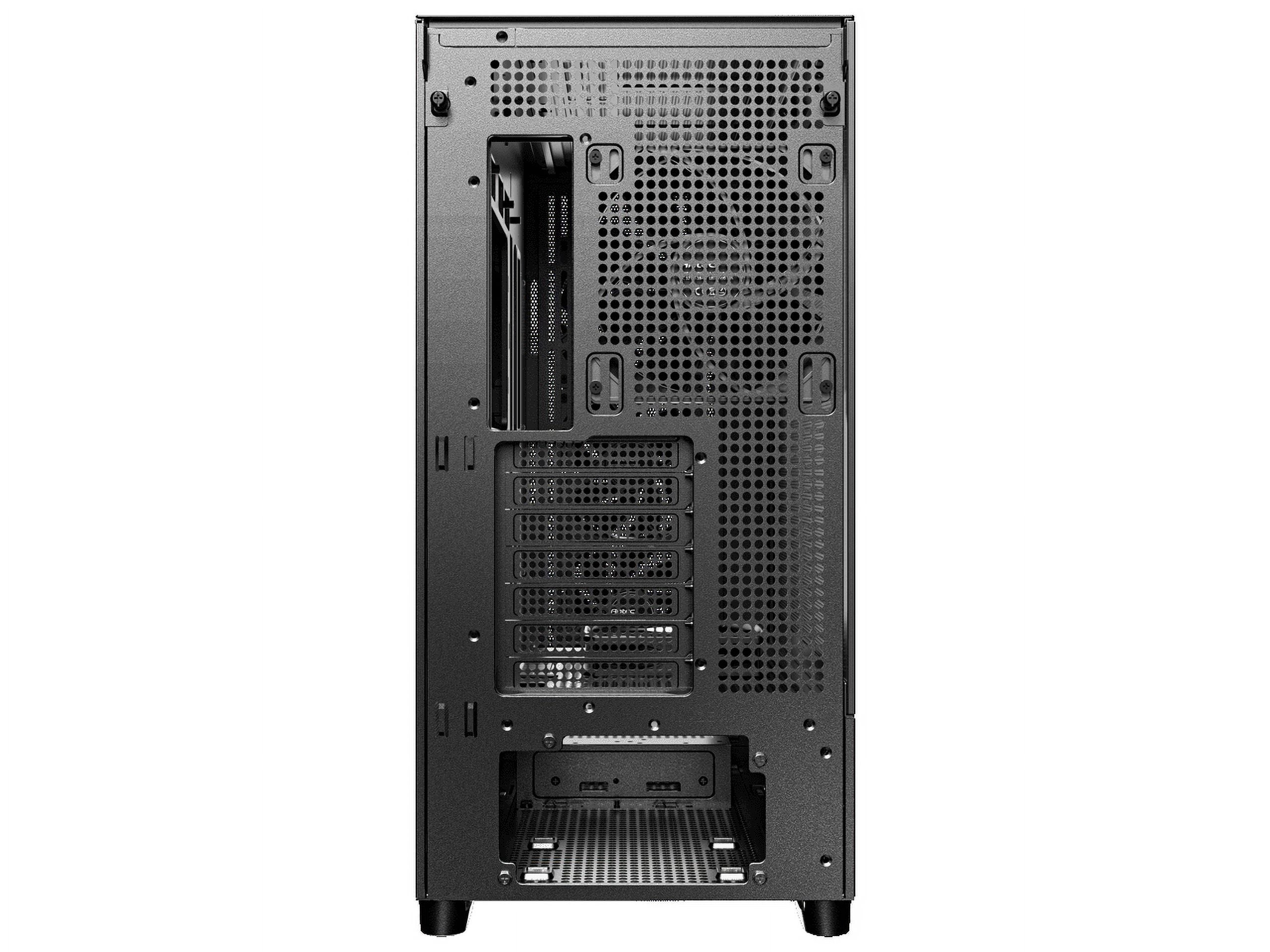 Antec Flux SE Silent PC Case, Sound-Dampening Foam Side Panels for Quiet Operation, Walnut Wood Front Panel, 5 x PWM Fans, USB Type-C, 420mm Radiator Support, Back Connect Ready, E-ATX Mid Tower Case
