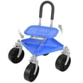 thumbnail image 2 of Trendix Gardening Stool with Tool Tray, for Planting, Garden Seat with 360° Swivel Wheels for Lawn, Yard, Patio Garden Scooter, Blue, 2 of 6