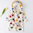 thumbnail image 2 of UFOUND Children Long Sleeved Plush Cartoon Hooded With Pockets Warm Robe Pajamas Homewear Bathrobe Breathable Toddler Nightwear, 2 of 3