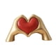 thumbnail image 3 of Estatua de gesto de mano, escultura de gesto de en forma de corazón para escritorio de chimenea, 3 of 9