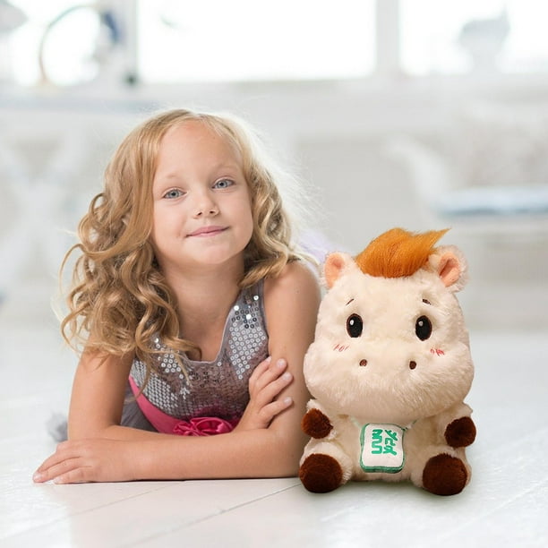 Decoración para el hogar, decoración de habitación, decoración de pared: Peluche de caballito bebé para muñeca, ideal para acompañar a tu muñeca a dormir.