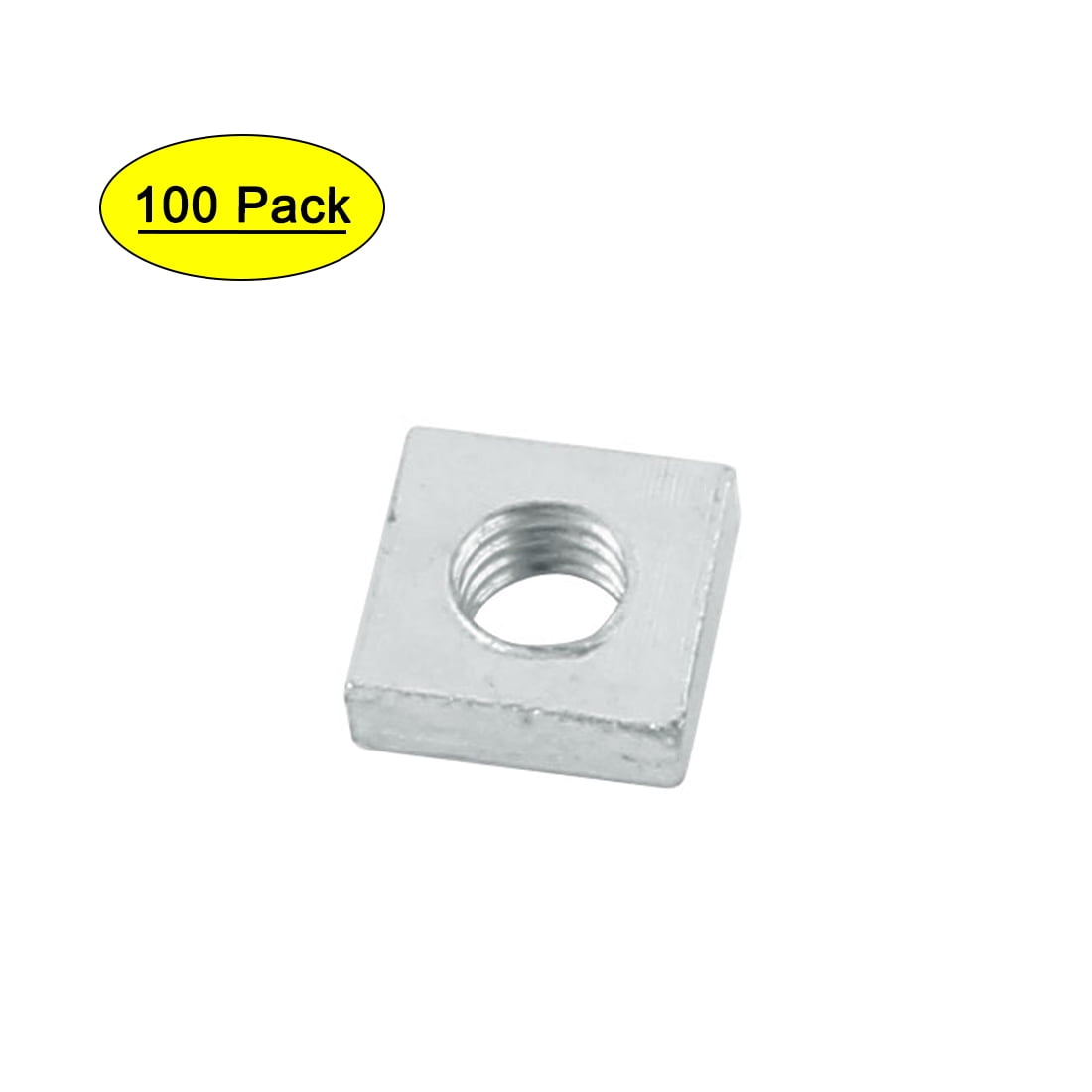 100pcs M3 Metric Square Nuts 18-8 Stainless Steel Fastener 100 304 