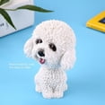 thumbnail image 4 of Decoración para perros, simulación de cabeza temblorosa, decoración para perros, juguete con cabeza de Bobble, adorno para el interior del salpicadero del coche, figuras colecciona, 4 of 5