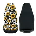 thumbnail image 4 of Uorisanigo Car Seat Covers for Front Seats – Premium Sunflower Cow Print Auto Seat Cover, 2 PCS Interior Accessories Covers for Car Truck Van SUV Seats Protection, 4 of 7