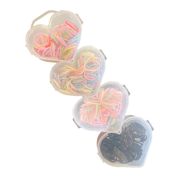 Macaron Hair Ties for Girls and Children 320 Count Colorful Disposable Rubber Bands Baby Hair Accessories 320PCS