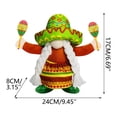 thumbnail image 3 of Muñecos de Gnomos de Estilo Sueco con Guitarra y Maracas para La Decoración de Fiestas Del Cinco de Mayo, Adornos para Bandejas Escalonadas Del Hogar y Adornos Festivos para Celebraciones., 3 of 7