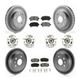 thumbnail image 1 of Transit Auto Front Rear Hub Bearings Assembly Coated Disc Brake Rotors and Semi-Metallic Pads Kit (10Pc) for Car Chevrolet Malibu Limited - Left Right Side (Driver Passenger) KBB-112302, 1 of 11