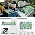 thumbnail image 3 of Jeiento Saint Patrick's Day Ladybug Golf Cart Seat Covers 4 Pack with Golf Cart Steering Wheel Cover and 2PCS Golf Cart Flags Universal Seat Blanket 13-14 Inch Steering Wheel Covers, 3 of 5