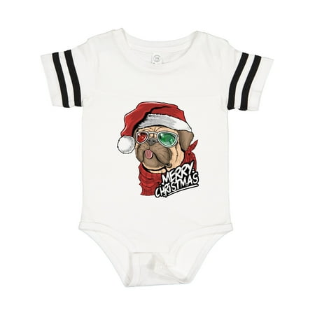 

Inktastic Merry Christmas Pug Gift Baby Boy or Baby Girl Bodysuit