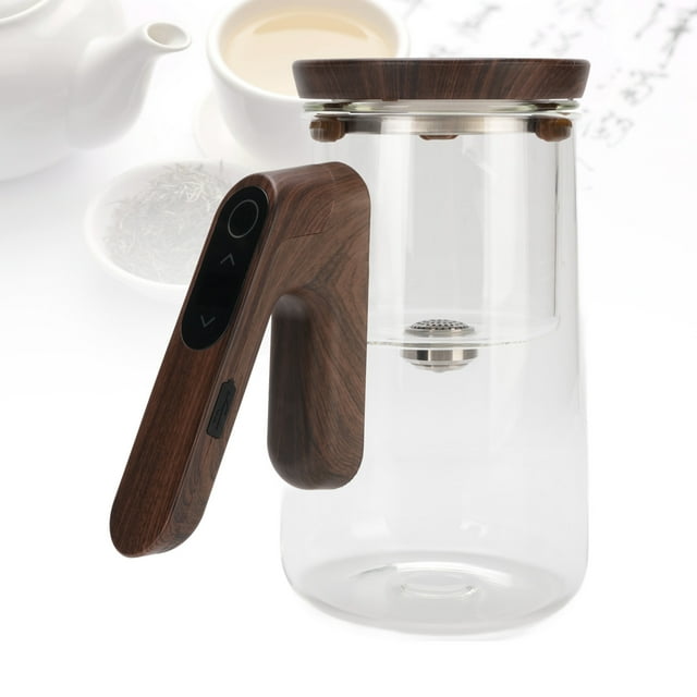 Tetera, Tetera De Vidrio Magnética De 800 Ml De 200 Mah Para Preparar Té